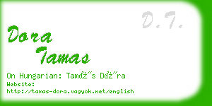 dora tamas business card